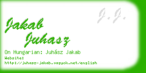 jakab juhasz business card